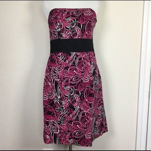 Fun Strapless LOFT Dress size 2 Petite